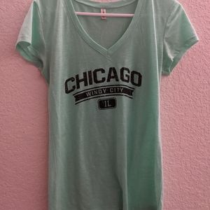 teal Chicago shirt